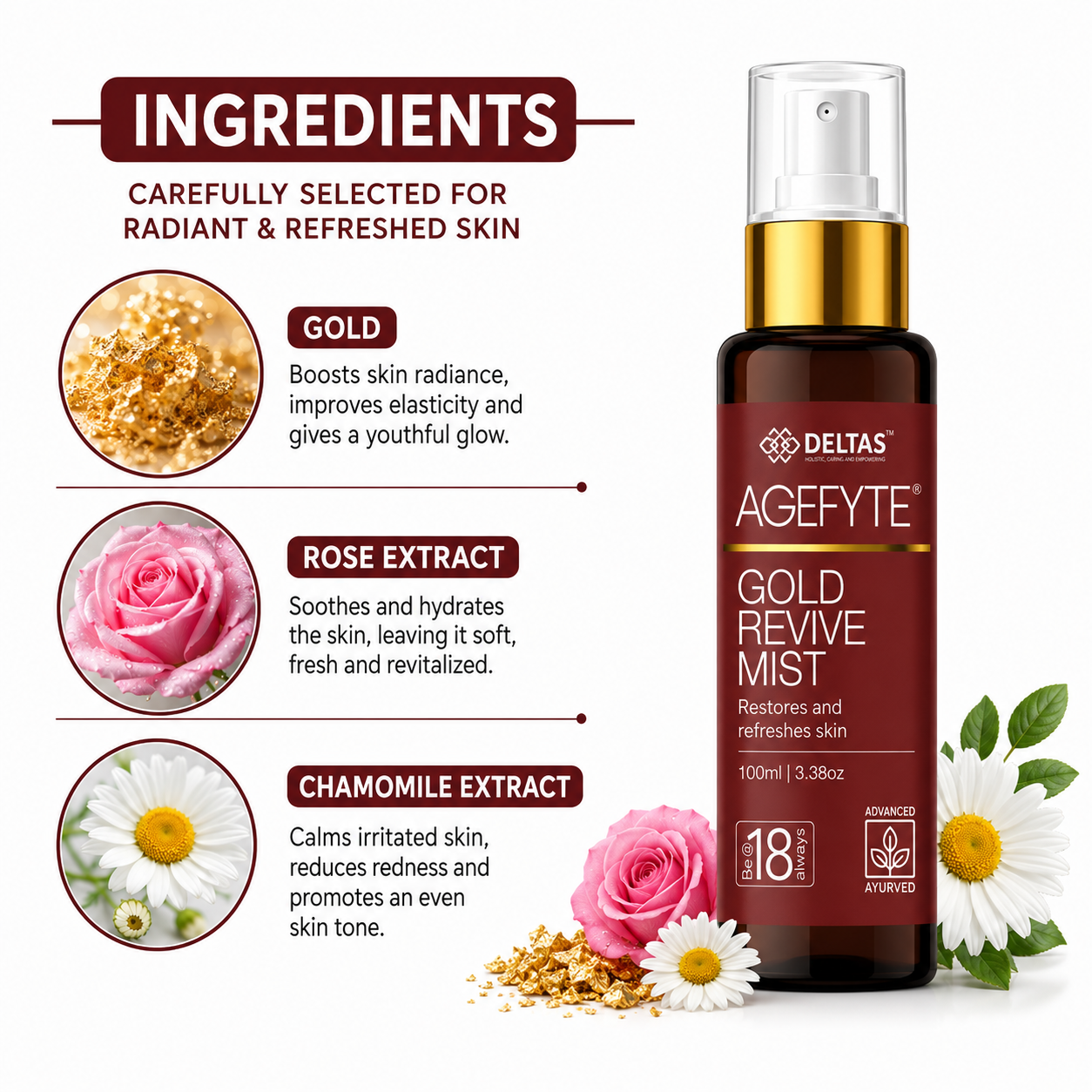 Agefyte Gold Revive Mist 100ml