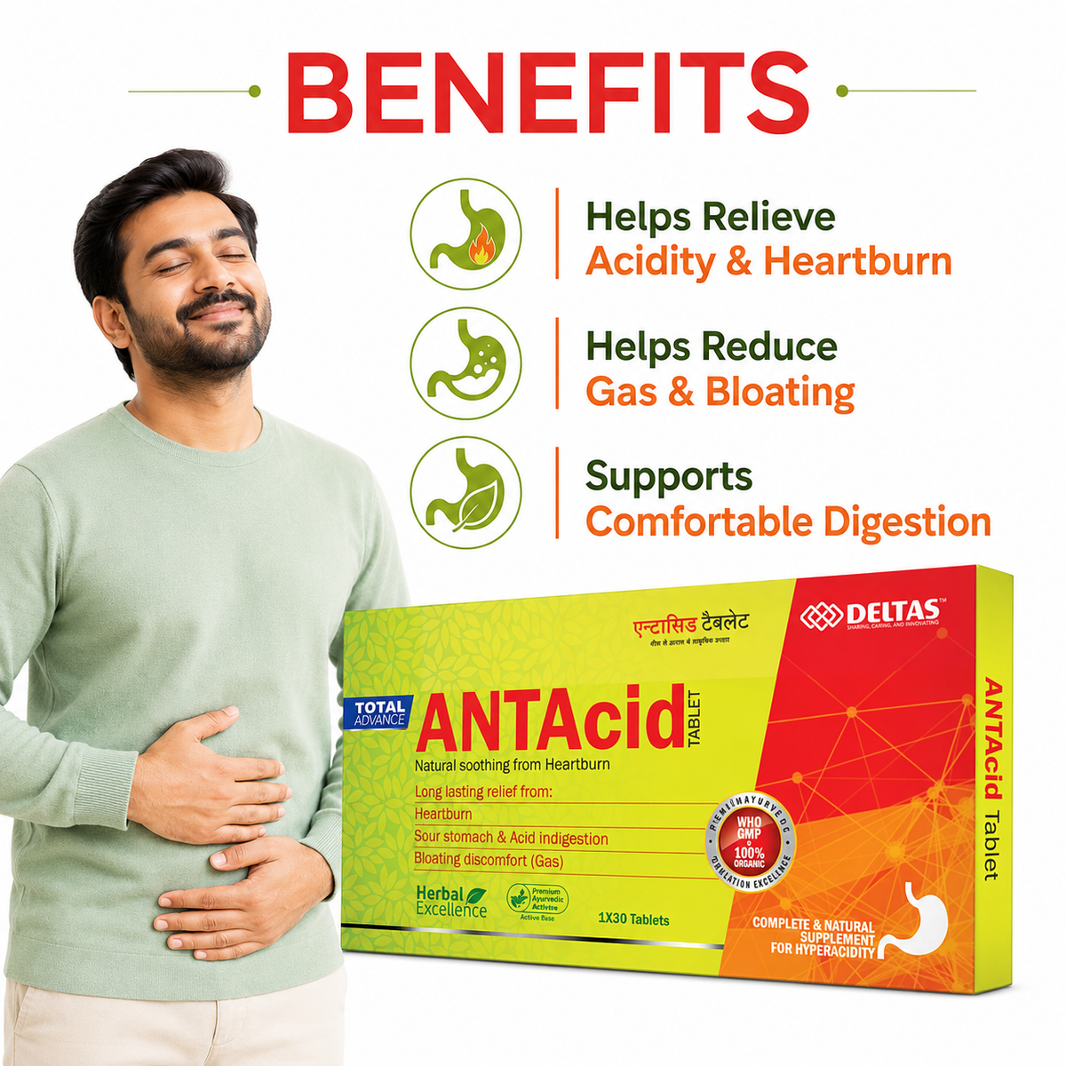Antacid Tablets 1x30 Tabs