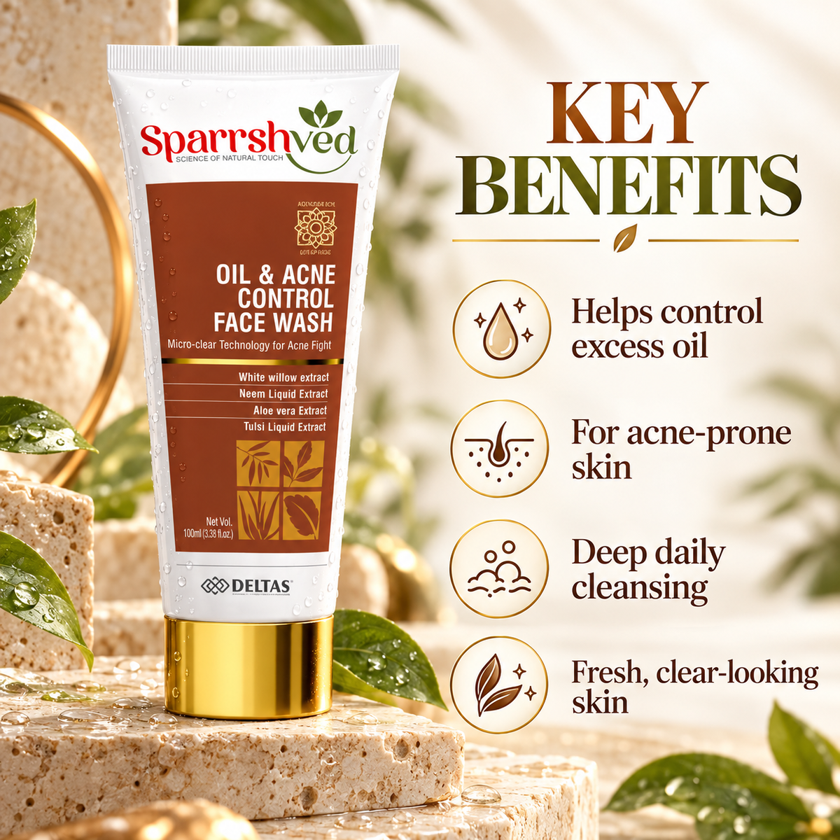 Sparshved Oil & Acne Control Face Wash | 100ml