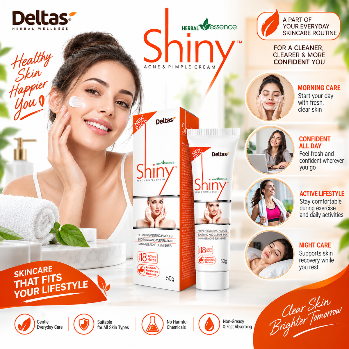 Shiny Acne & Pimple Cream | 50g