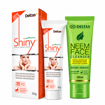 Shiny Ance Cream & Neem Cleanser