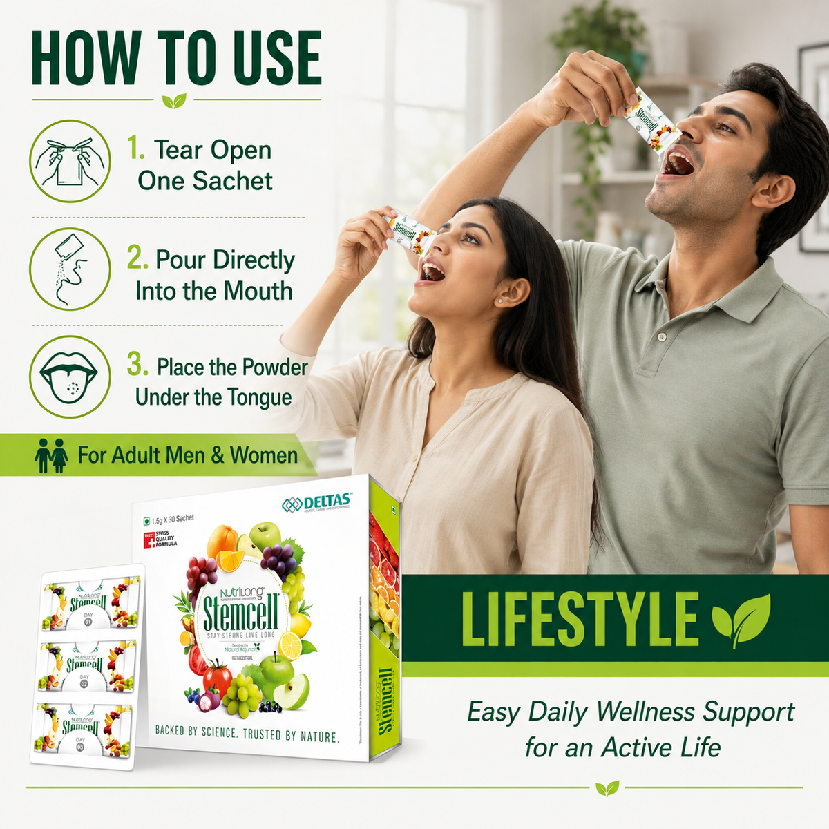 Nutrilong Stemcell 30 sachets product information