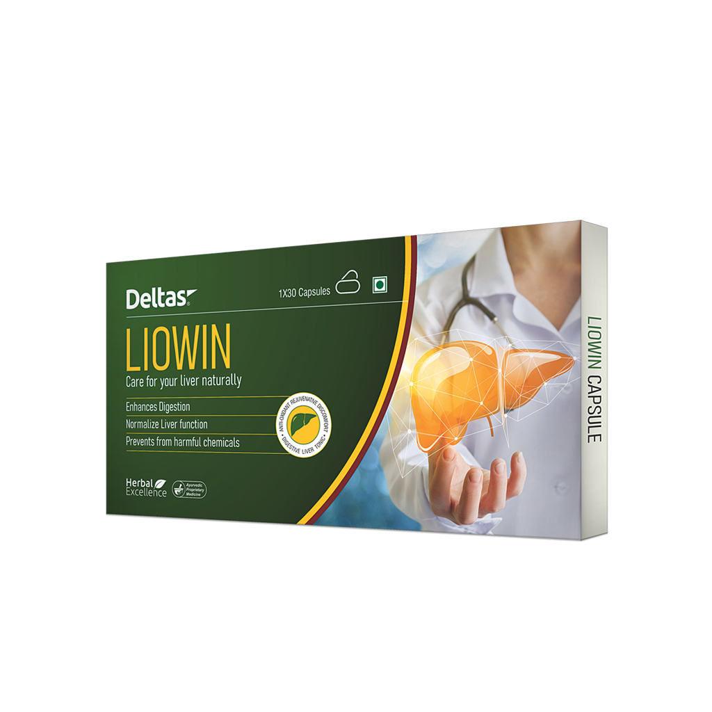 Deltas Liowin Ayurvedic Liver Support Capsules 30 capsules