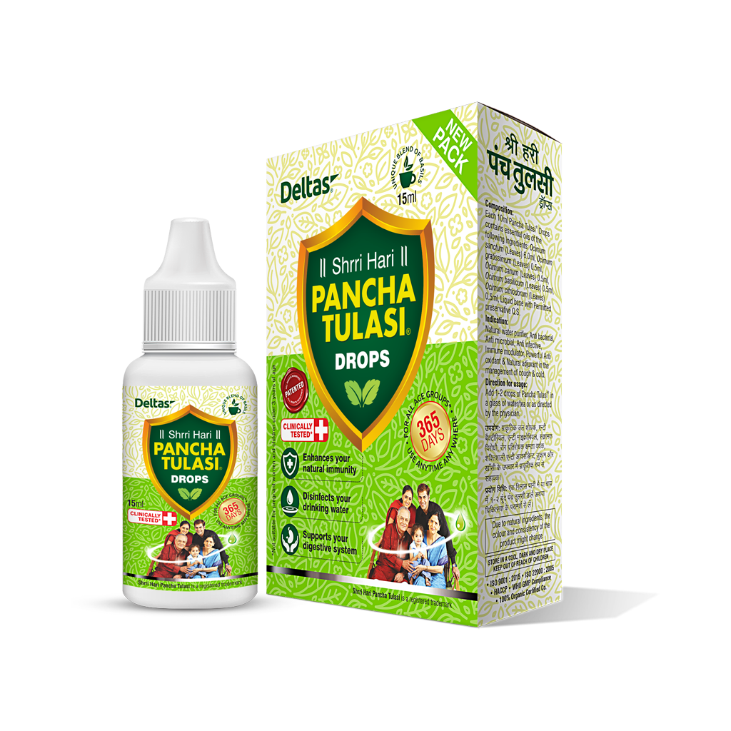 Shrri Hari Pancha Tulasi Drops | 15ml