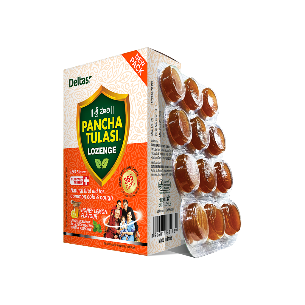 Shri Hari Pancha Tulasi Lozenge | 12×5 lozenges